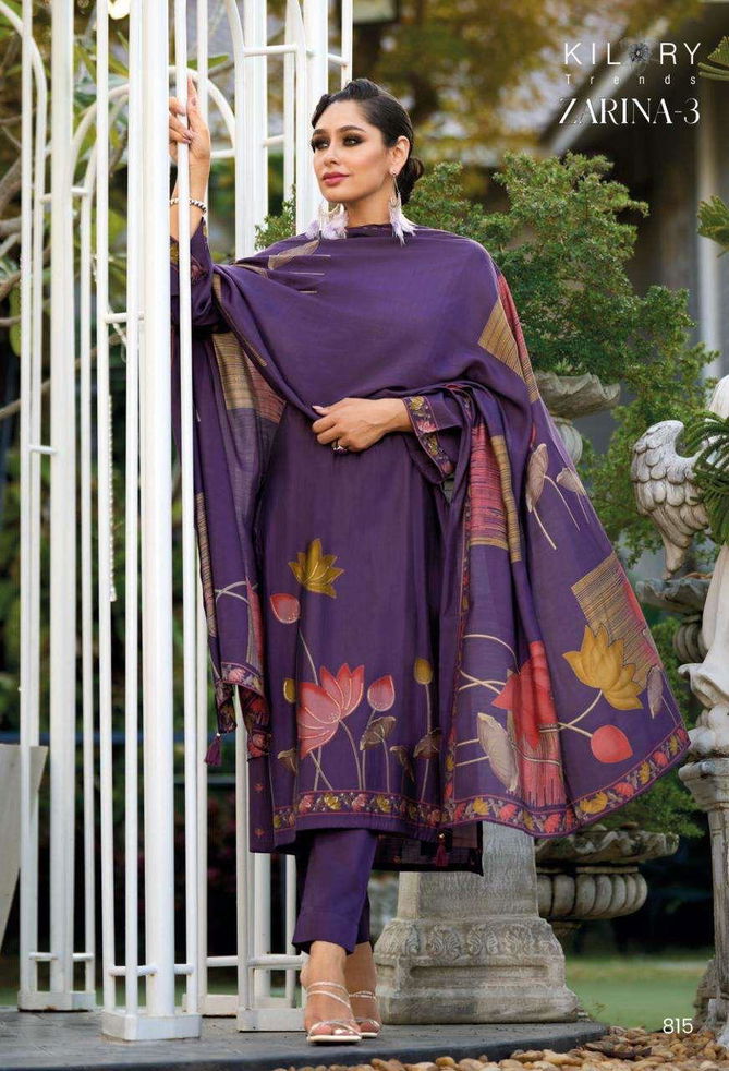 Zarina 3 By Kilory Viscose Muslin Digital Printed Salwar Kameez Wholesale Online